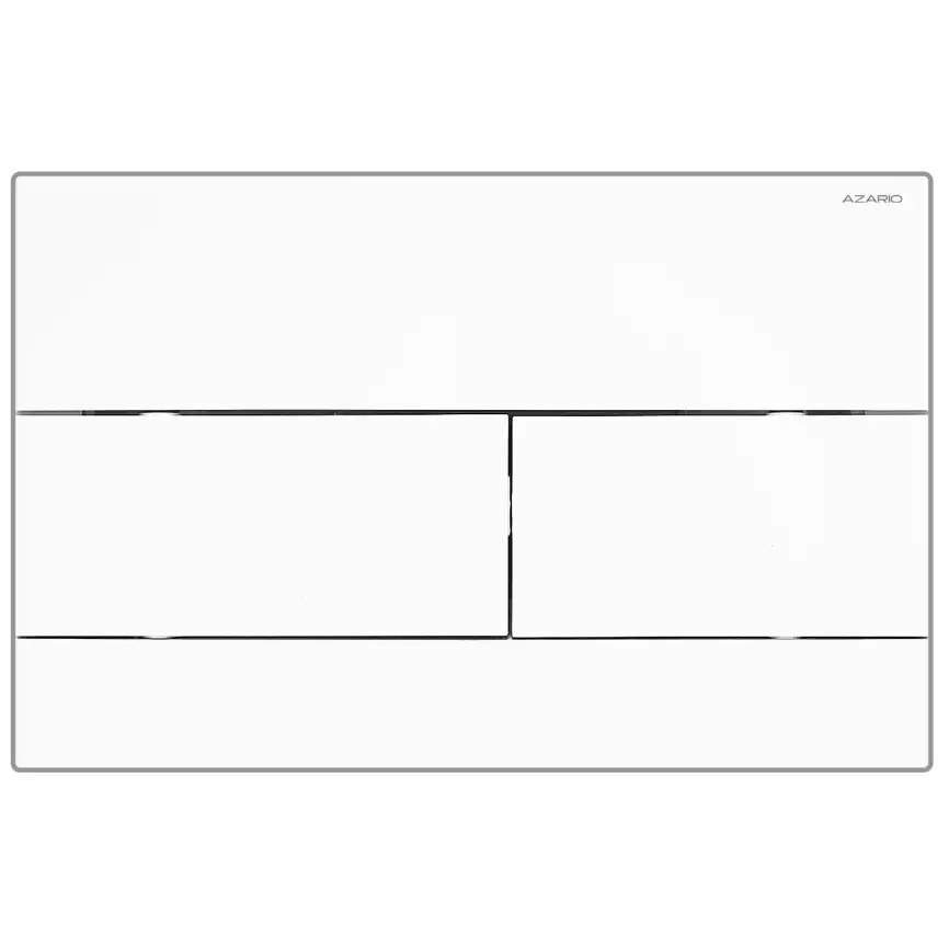 Кнопка смыва AZARIO NEW AZ-013.01 двойная, пластик, белый глянцевый фото 1