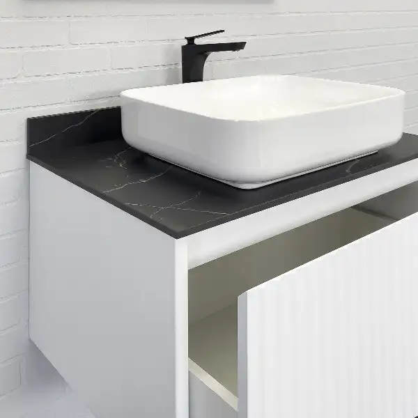 Тумба с умывальником Comforty Марсель 75 Белый, 00-00013395 фото 7