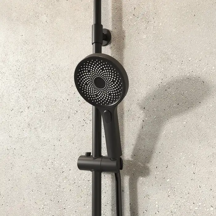 Душевая система IDDIS SpaHome SPABLBTi06 для ванны с изливом цвет, Матовый черный фото 7