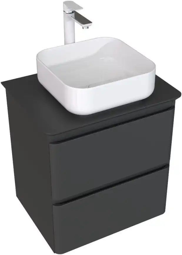 Тумба под раковину Aquanet Эмбер 60 черный матовый 330466 фото 3