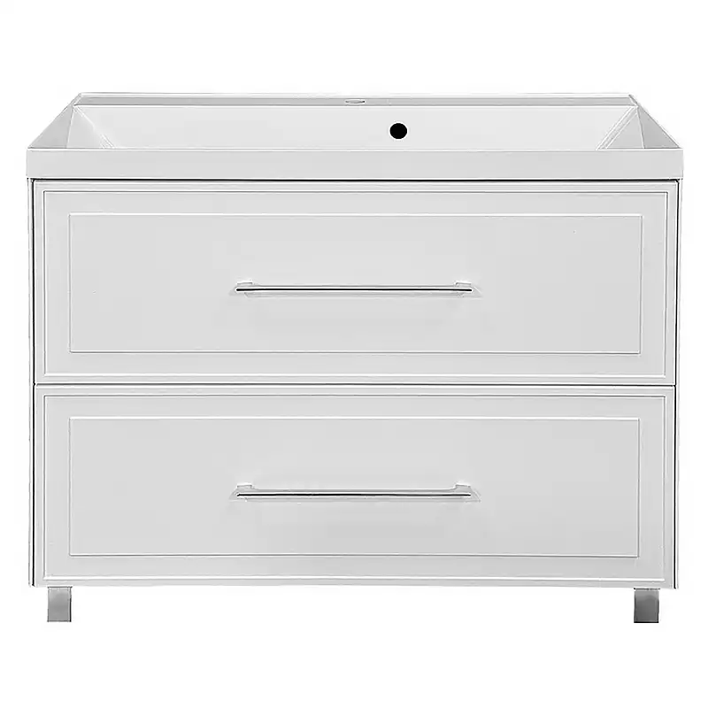 Тумба с раковиной Azario Belloni 100/2Н CS00098077, напольная, белая матовая фото 3