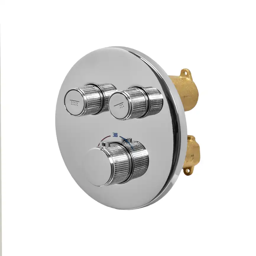 Встраиваемая душевая система AVS LUXURY 811-501-CR термостат, хром фото 3