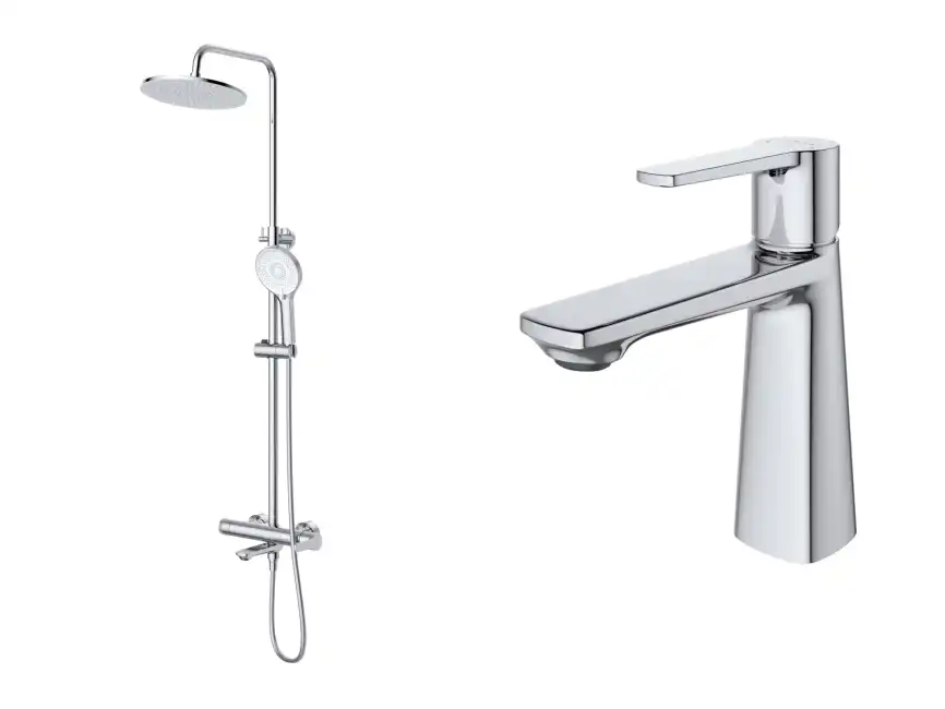 Комплект смесителей CEZARES LUX-CVD/LS-01 для ванной комнаты, Хром фото 1