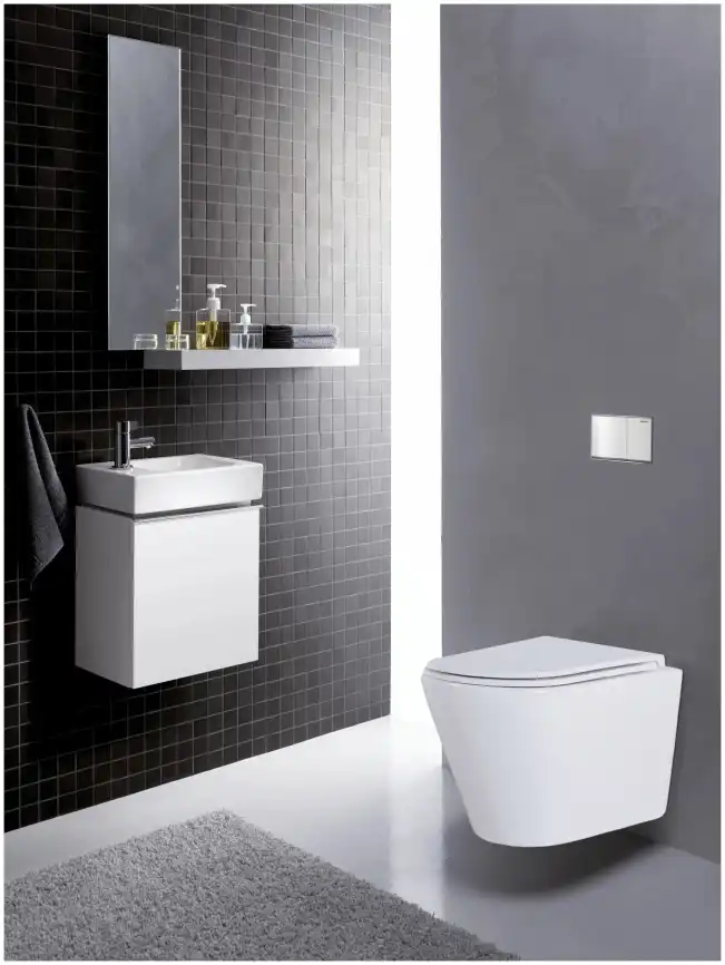 Подвесной унитаз безободковый Azario Teramo  AZ-0053 , с сидением микролифт, цвет белый фото 5