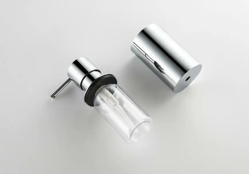 Дозатор для жидкого мыла Aquatek Оберон AQ4229CR настольный, Хром фото 4