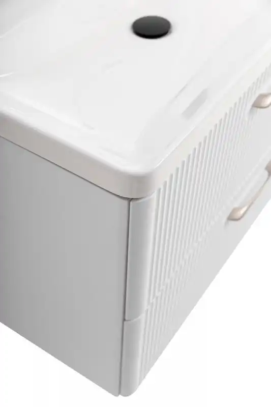 Тумба под раковину BelBagno DUE-600-2C-SO-BL-P подвесная Bianco Lucido фото 5