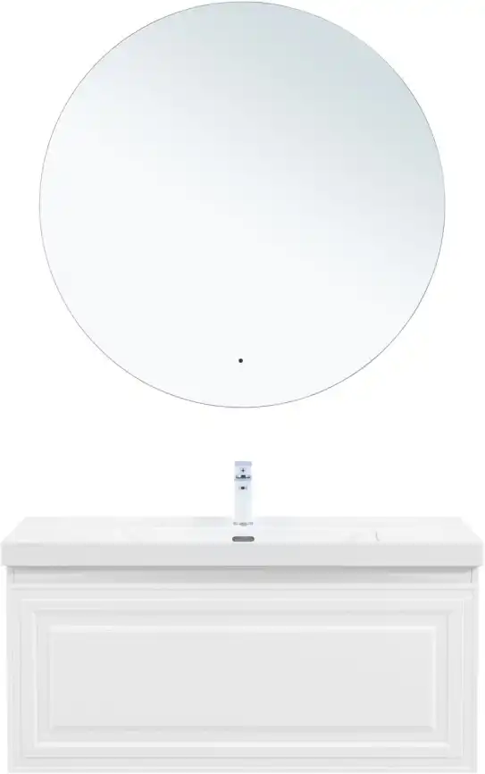 Тумба под раковину Aquanet Агата 110 белый сатин, 345484 фото 9