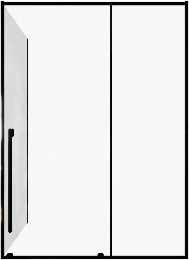 Душевой уголок Allen Brau Fantasy 150x100 3.11009.31 + 3.11014.31 черный матовый фото 4