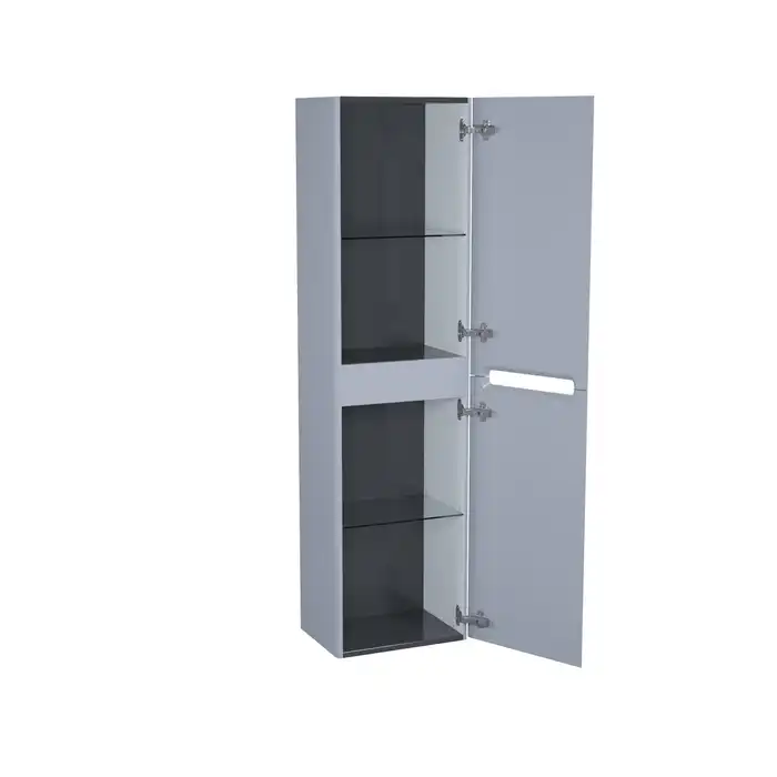 Шкаф пенал IDDIS Edifice 40 EDI40L0i97 подвесной, Светло-серый фото 2