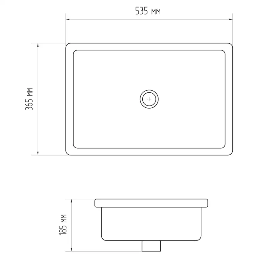 Раковина AVS Рейн 54x37 белая фото 2