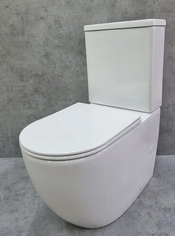 Унитаз напольный Ceramalux TR2176-1 TORNADO, безободковый (Система смыва торнадо) фото 2