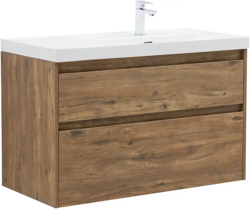 Тумба под раковину Aquanet Nova Lite 2.0 100 дуб рустикальный, правая, 346319 фото 7