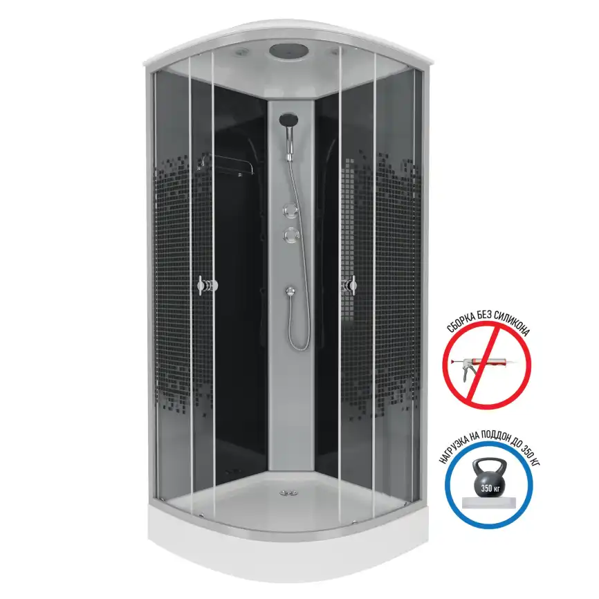 Душевая кабина Niagara Eco 90х90х215 NG-4501-14 низкий поддон, без гидромассажа фото 1