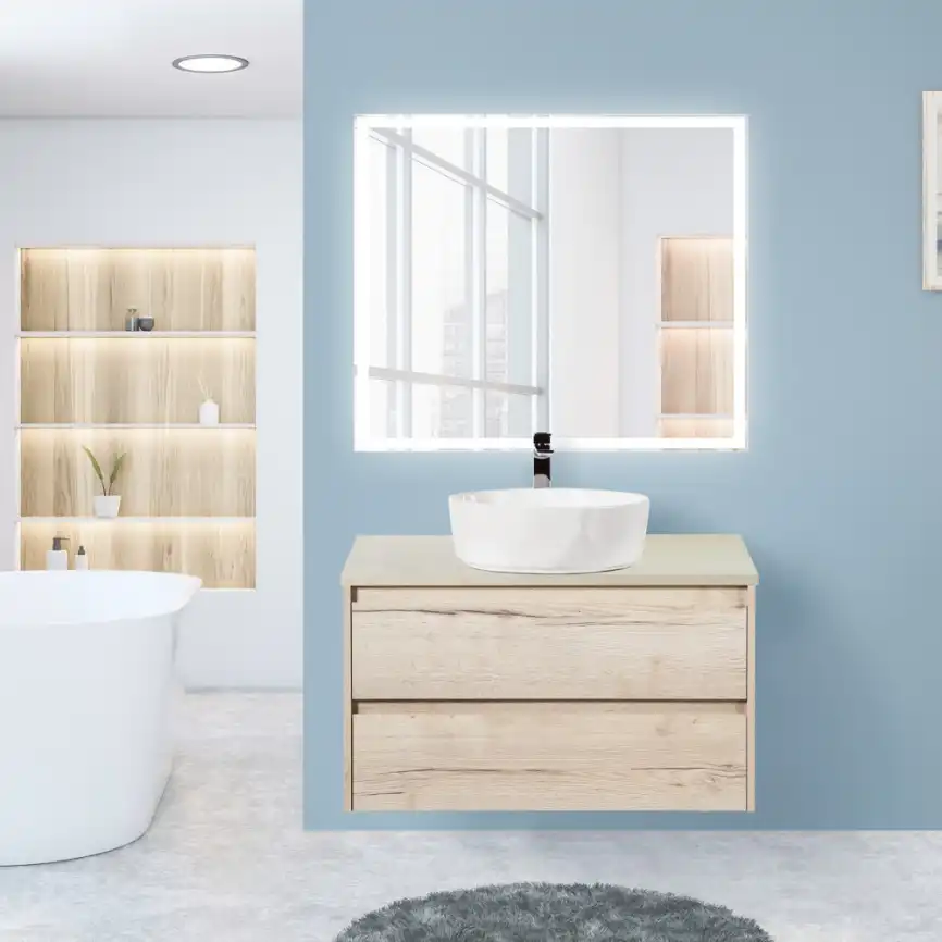 Зеркало BelBagno SPC-GRT 90х80 SPC-GRT-900-800-LED-TCH с подстветкой, сенсорный выключатель фото 8