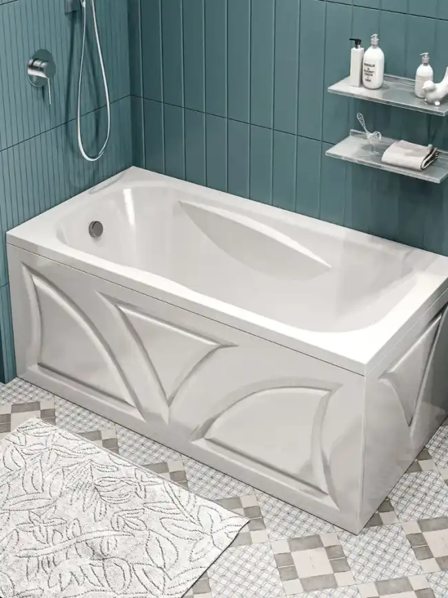 Акриловая ванна 1Marka CLASSIC 140х70 Прямоугольная Белая 01кл1470 А фото 4