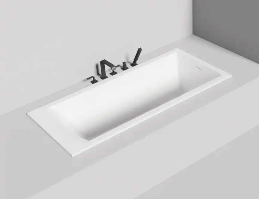 Ванна Salini CASCATA KIT 180х80 104513G из материала S-Sense, Белая глянцевая фото 8