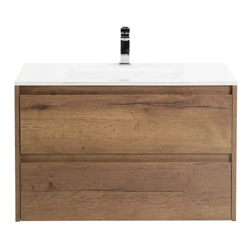 Тумба под раковину BelBagno KRAFT-1000-2C-SO-RT подвесная Rovere Tabacco фото 1