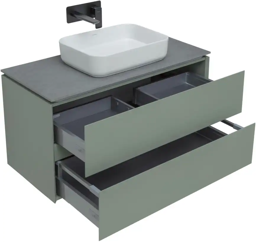 Тумба под раковину Allen Brau Infinity 100 1.21003.CGM олива матовый фото 7