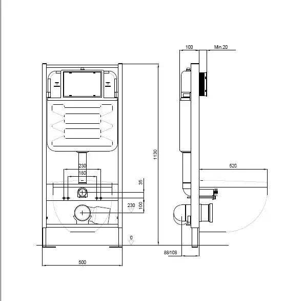 Комплект унитаза с инсталляцией Aquatek Set Aquatek Европа с сиденьем Микролифт фото 4