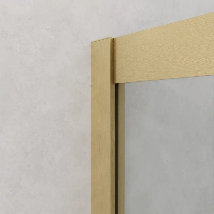 Душевой уголок CEZARES RELAX-304-R-2-100-C-BORO стекло Прозрачное, профиль Брашированное золото фото 5