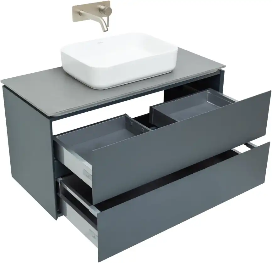 Тумба под раковину Allen Brau Infinity 100 1.21003.AM антрацит матовый фото 4