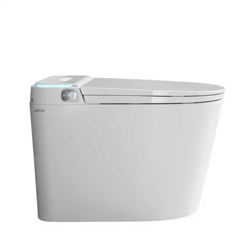 Электронный напольный унитаз-биде ABBER Bequem AC1117S, белый фото 8