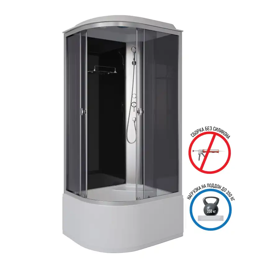 Душевая кабина Niagara Eco 90х80х215 E90/80/40R/TN высокий поддон, без гидромассажа фото 1