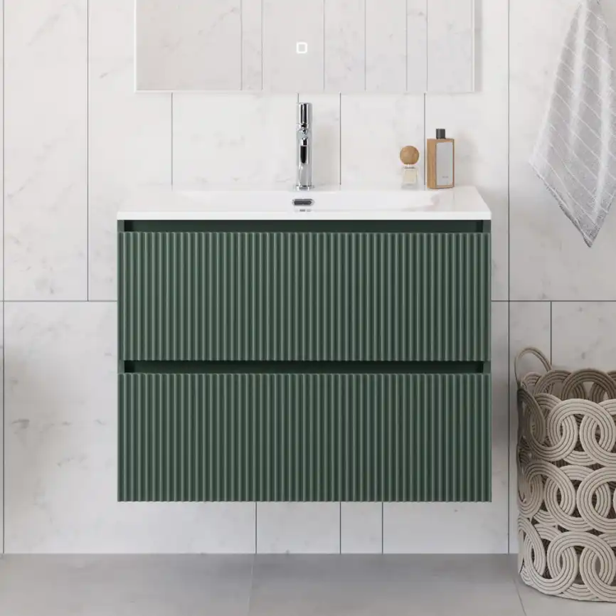 Тумба под раковину BelBagno UNO-800-2C-SO-VO подвесная, Еловый Матовый фото 11