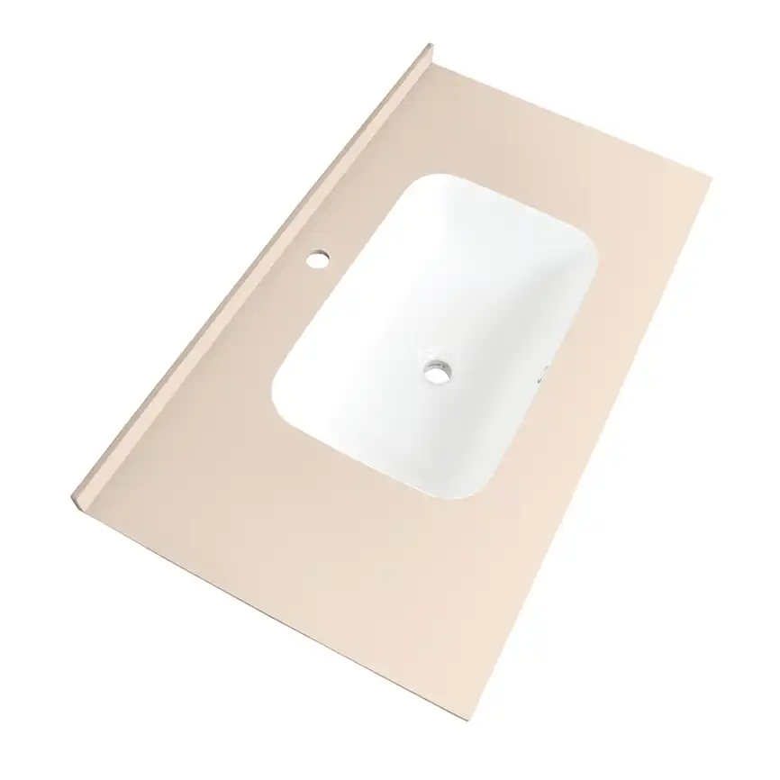 Раковина мебельная AVS Шарм 100x56 белая/кремовая фото 3