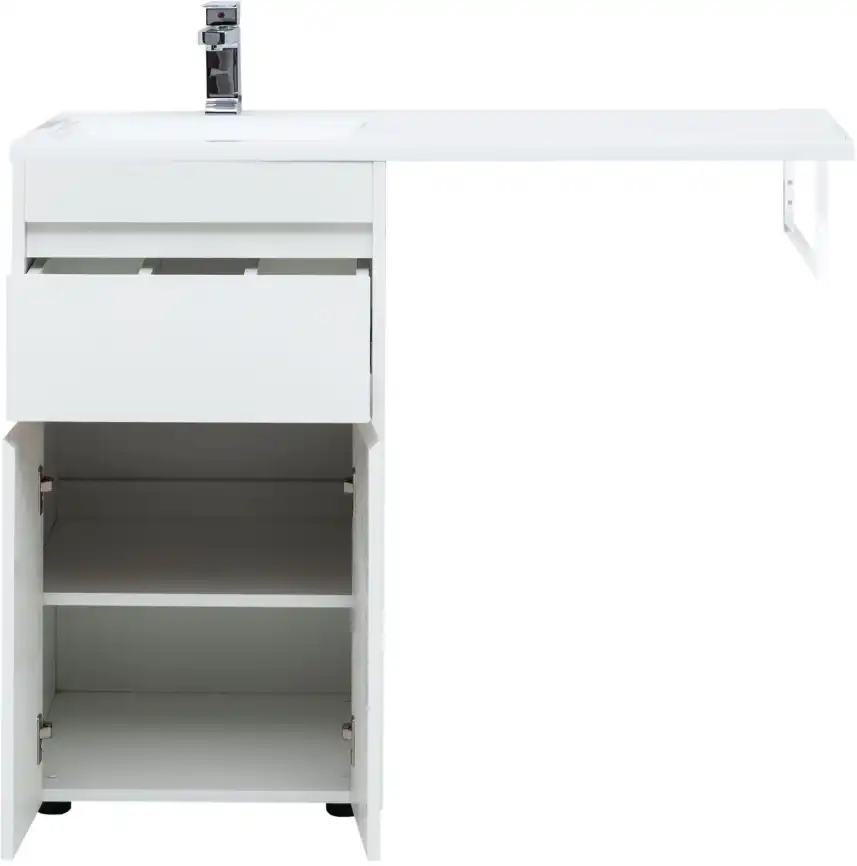 Тумба под раковину Aquanet Токио 110/48 белый (напольная, 1 ящик, 2 дверцы) 237744 фото 7