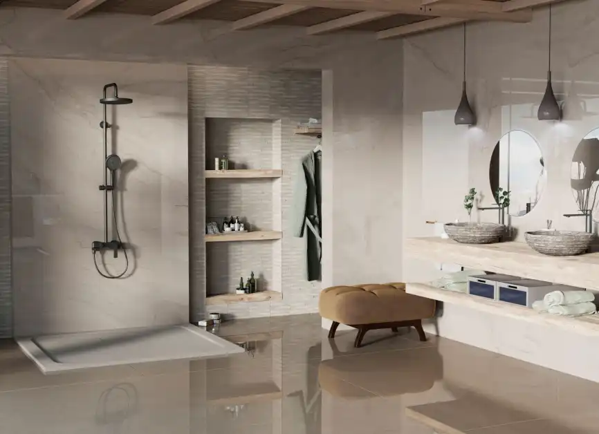 Душевая система  Vincea  VSFS-413MB VSFS-413MB для ванны с изливом, черный матовый фото 4