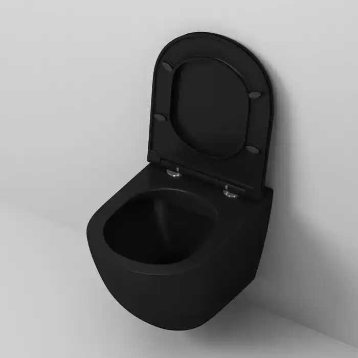 Подвесной унитаз Grossman GR-4455BMS безободковый, Черный матовый фото 3