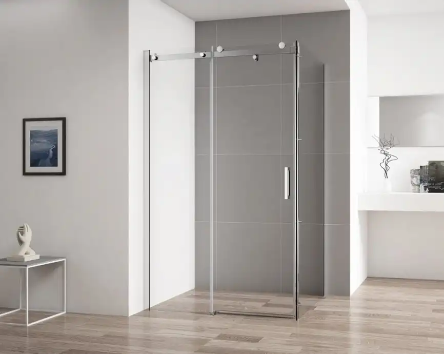 Душевой уголок CEZARES STYLUS-SOFT-A-1-100/100-C-Cr стекло Прозрачное, профиль Хром фото 2