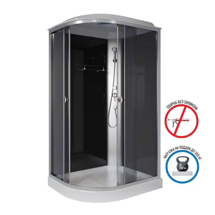 Душевая кабина Niagara Eco 120х80х215 E120/80/13R/TN низкий поддон, без гидромассажа фото 1