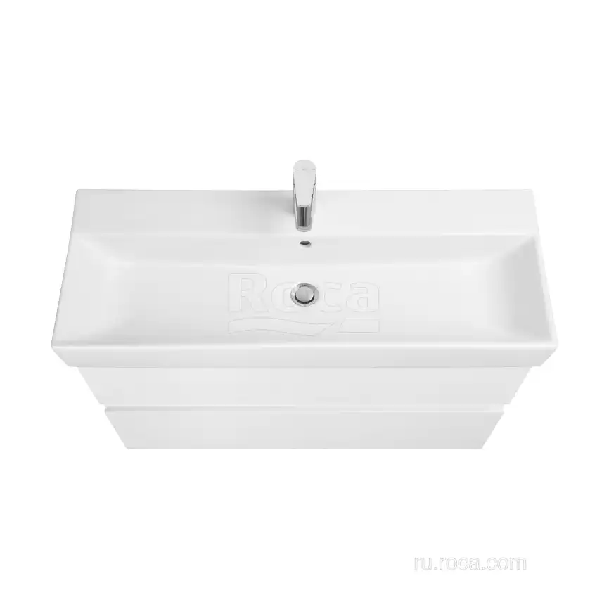 Тумбы под раковину Roca Oleta 100 A857641501 подвесная, цвет, Белый матовый фото 2