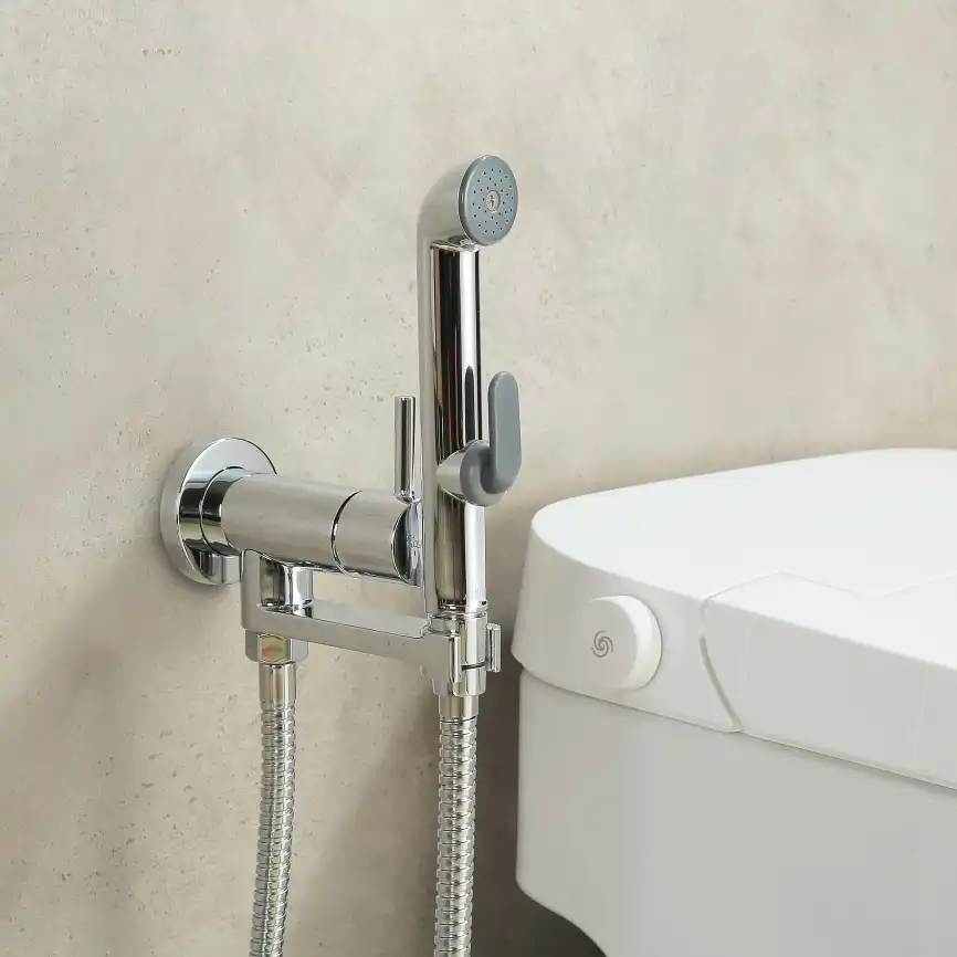 Смеситель с гигиеническим душем Aquatek Ника AQ1819CR, Хром фото 8