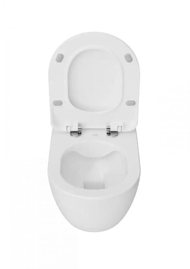 Унитаз подвесной безободковый Creavit Free FE322-11MB00E-0000 с сиденьем микролифт Белый матовый фото 4