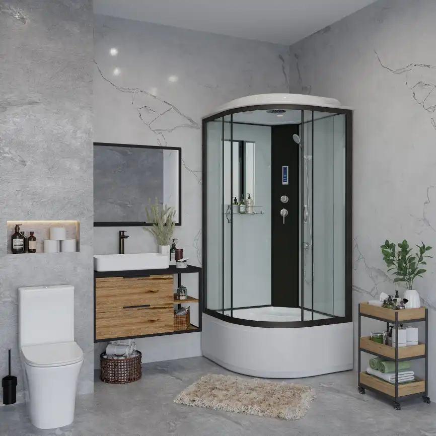 Душевая кабина Niagara Classic 90х90х215 NG-6708-14P высокий поддон, без гидромассажа, 67081414P фото 2