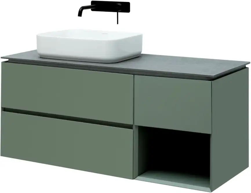 Тумба под раковину Allen Brau Infinity 120 1.21005.CGM L олива матовый фото 4