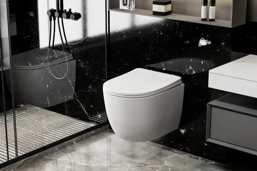 Подвесной унитаз ABBER Bequem AC1100MW белый матовый, безободковый, с сиденьем микролифт фото 3