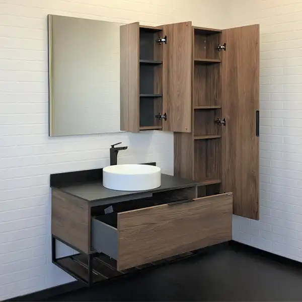 Тумба с умывальником Comforty Порто 90 Дуб темно-коричневый, 00-00008927 фото 6