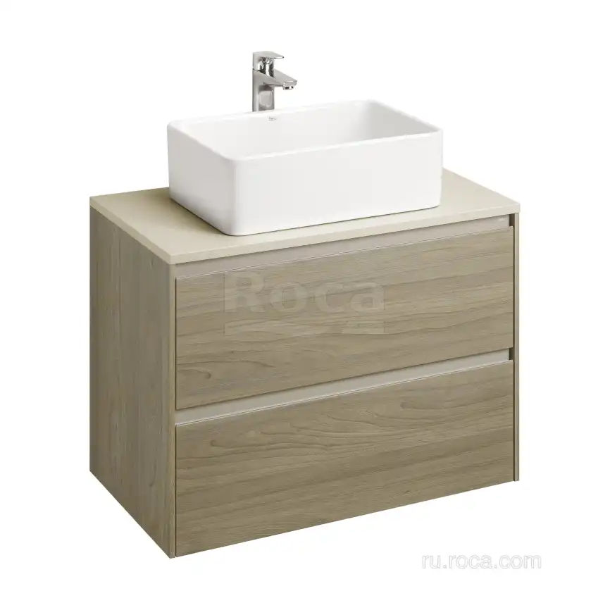 Тумбы под раковину Roca Ona 80 A857630511 подвесная, цвет, Вяз темный фото 5