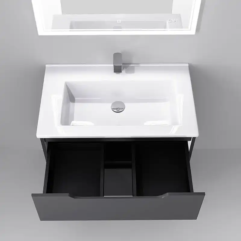 Тумба под раковину Jorno SLIDE 75 Sli.01.75/P/A Серый антрацит фото 3