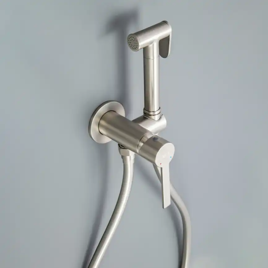 Гигиенический душ со смесителем AVS Elegant 811-431-BN, брашированный никель фото 3