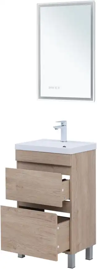 Тумба под раковину Aquanet Нота New 50 дуб светлый, 344137 фото 5