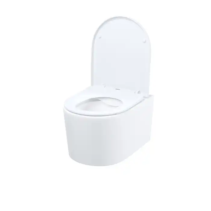 Унитаз подвесной IDDIS Stone STORNSEi25 безободковый, с сиденьем микролифт Белый фото 2