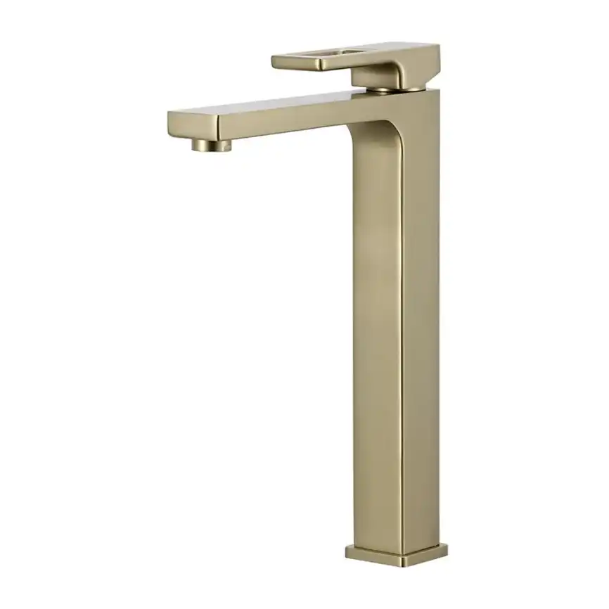 Смеситель для раковины Gappo G1017-32 высокий, Золото матовое фото 1