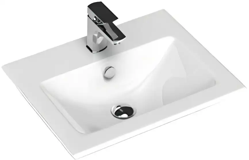 Тумба под раковину Aquanet Практика 50 белый глянец, 347914 фото 14