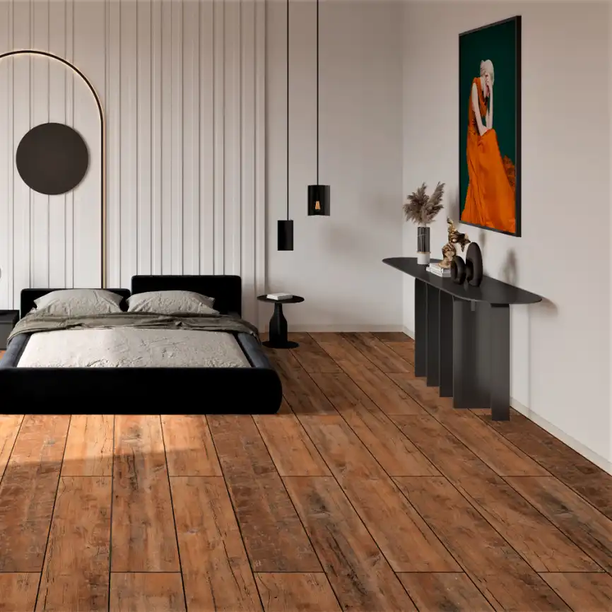 Керамогранит AVS Vintage 20x120 матовый, коричневый фото 7