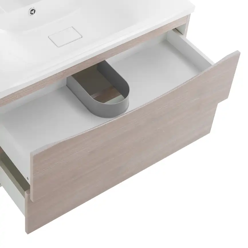 Тумба под раковину BelBagno MARINO-800-2C-SO-RG-P подвесная Rovere Grigio фото 14